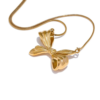 Big Bow Knot Pendant Necklace