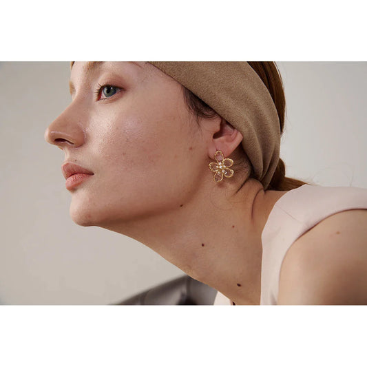 Crystal Flower Earrings