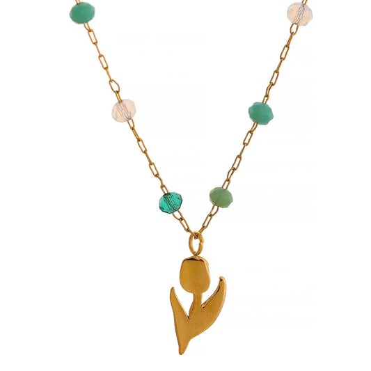 Rose Gold Paperclip Necklace