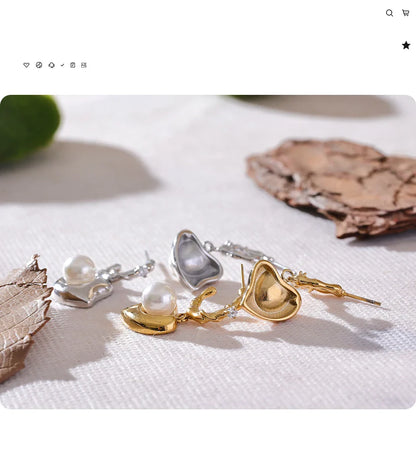 Heart Drop Earrings