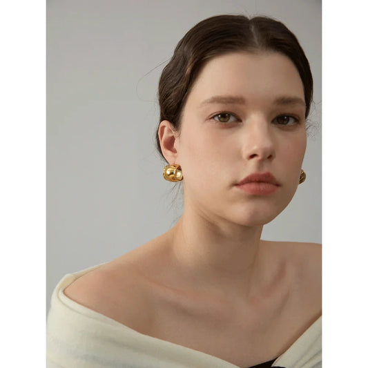 Hoop Huggie Earrings