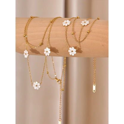 Double Strand Pearl Necklace