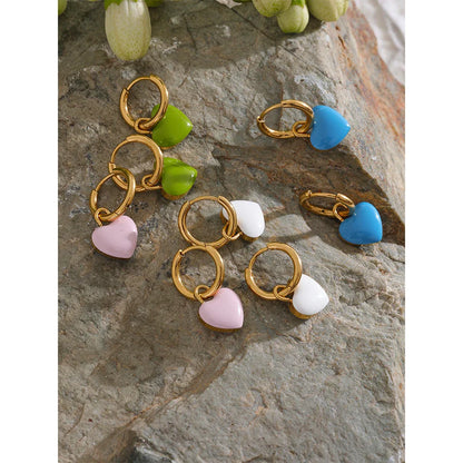 Heart Drop Earrings
