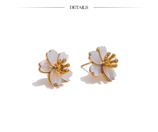 Flower Earrings Studs