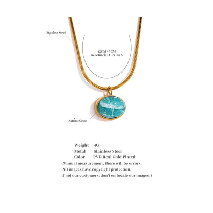Blue Stone Necklace