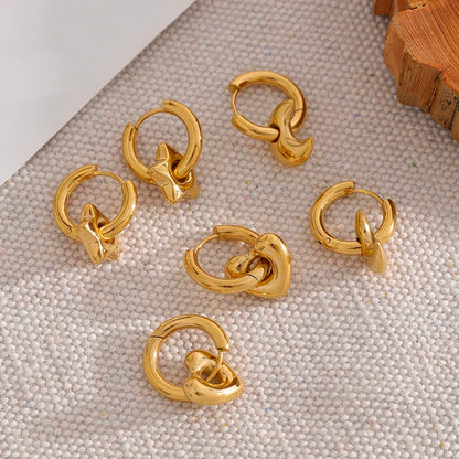 Moon And Star Earrings