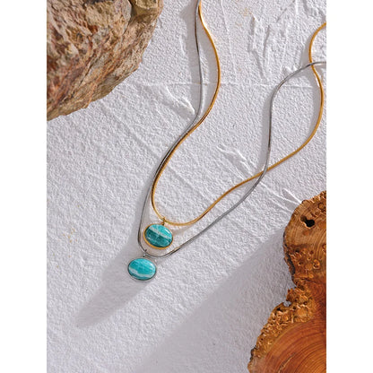 Blue Stone Necklace