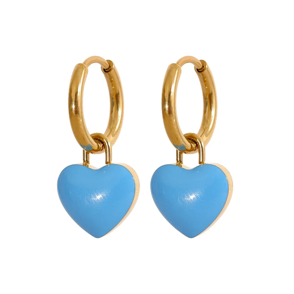 Heart Drop Earrings