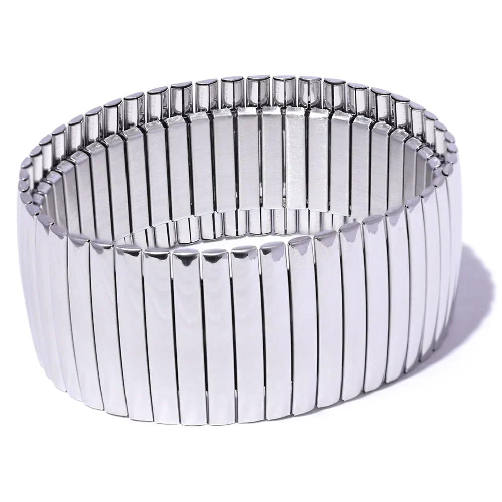 Wide Elastic Bracelet