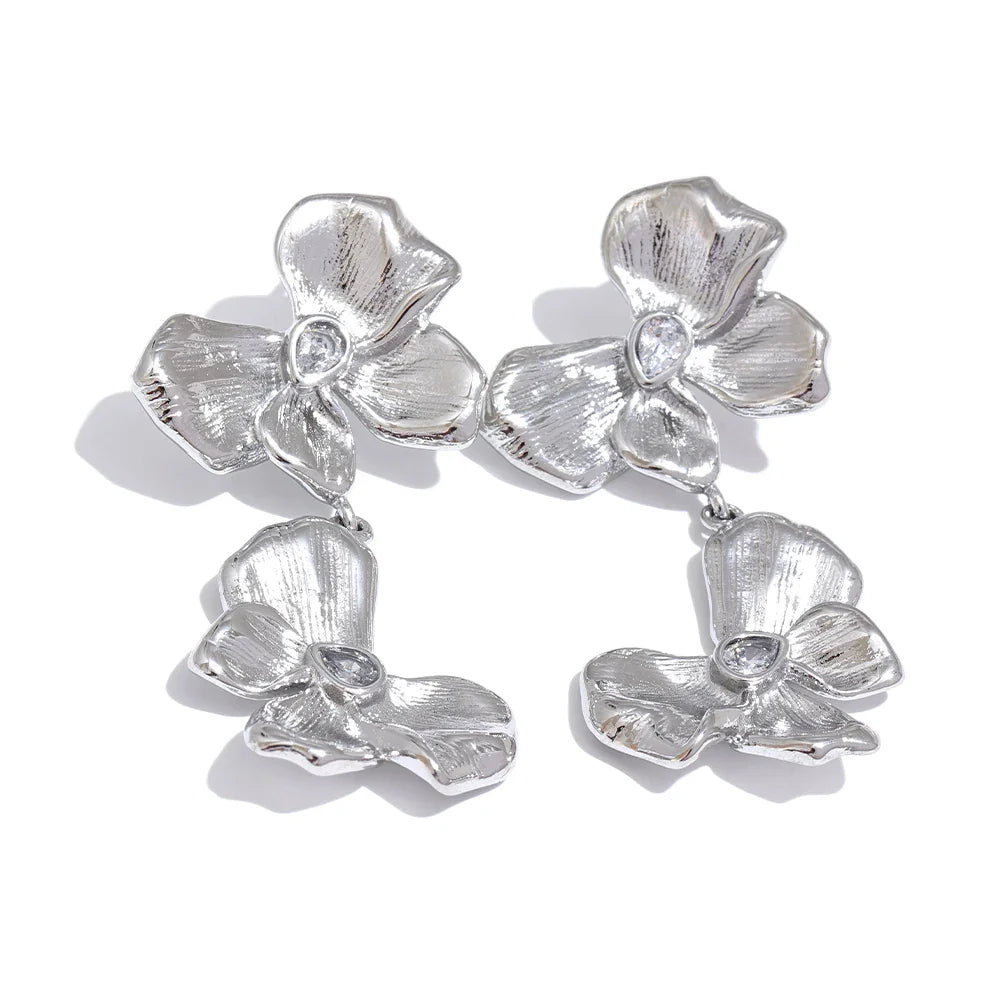 Large Flower Earrings