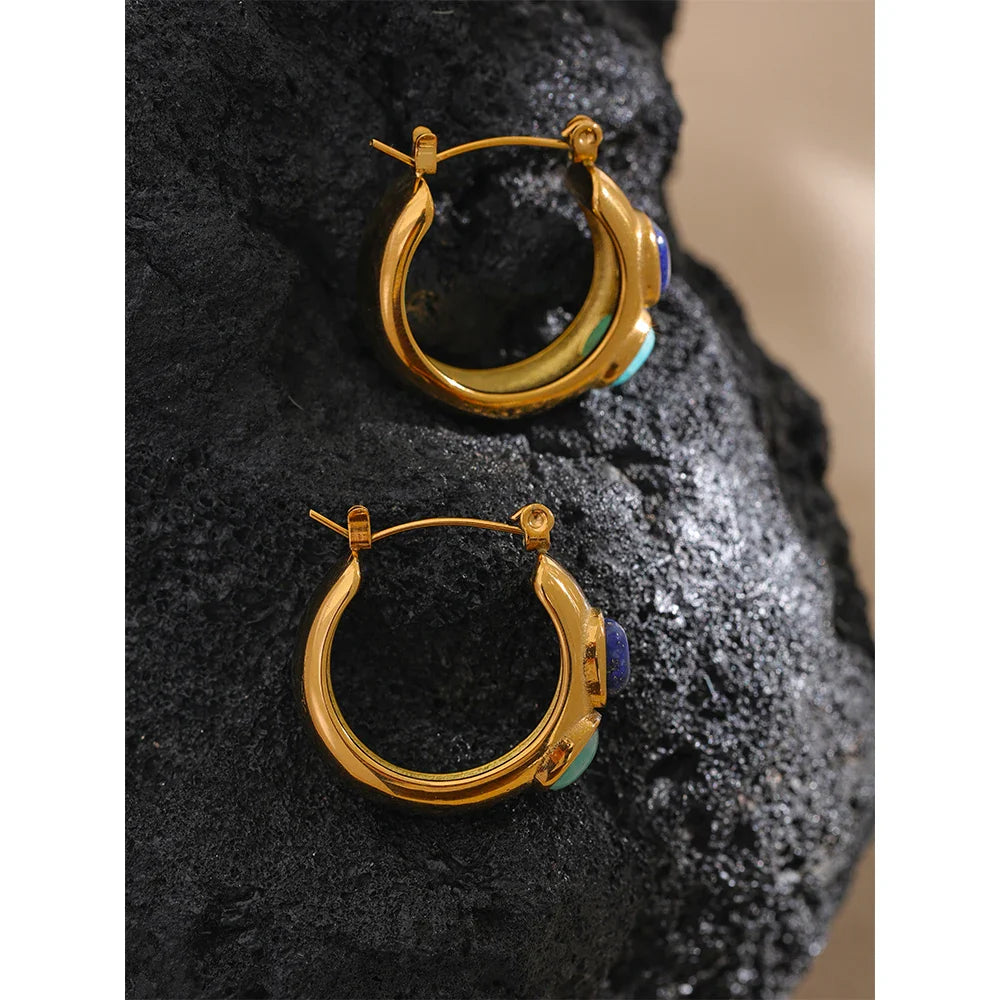 Natural stone earrings