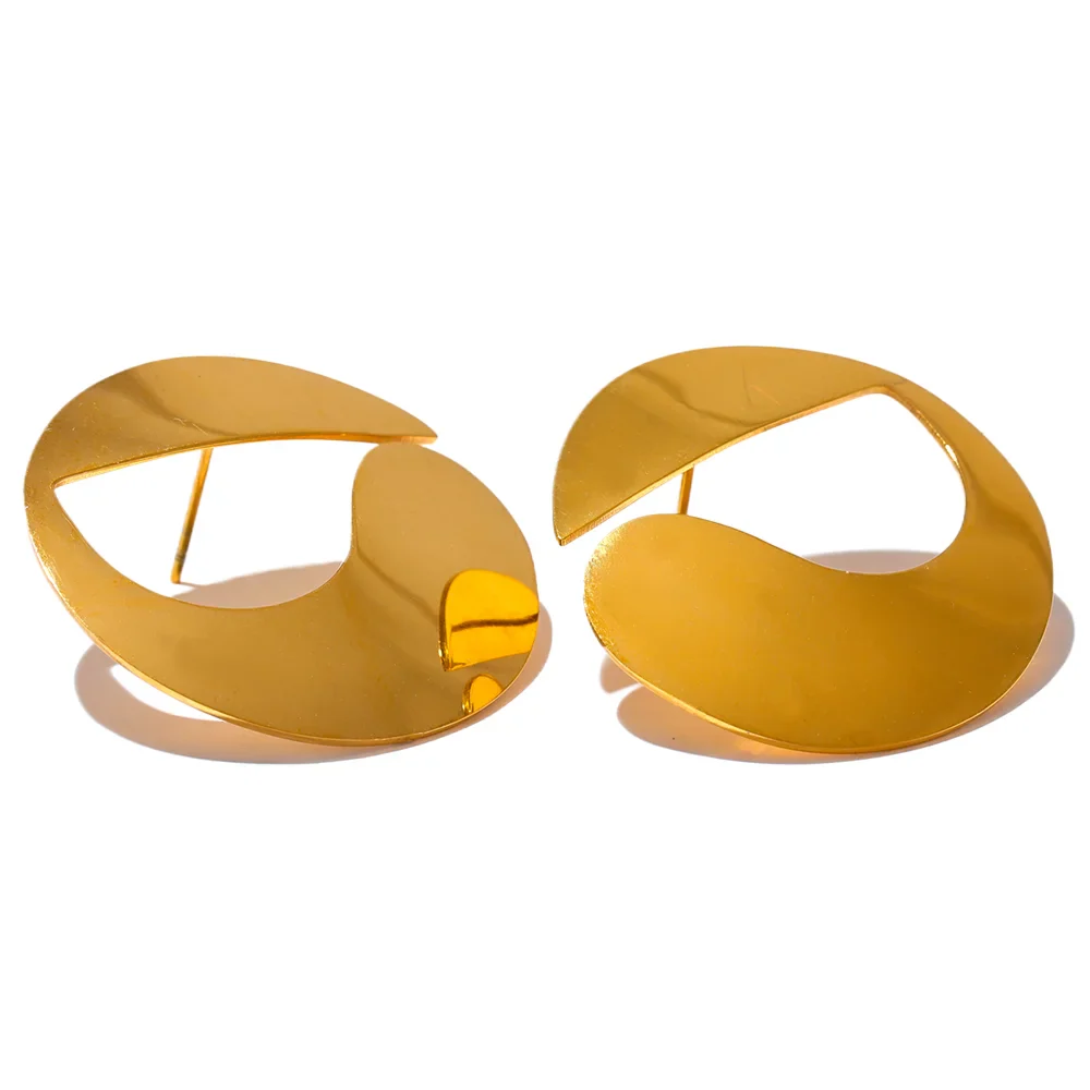 Creative Round Stud Earrings