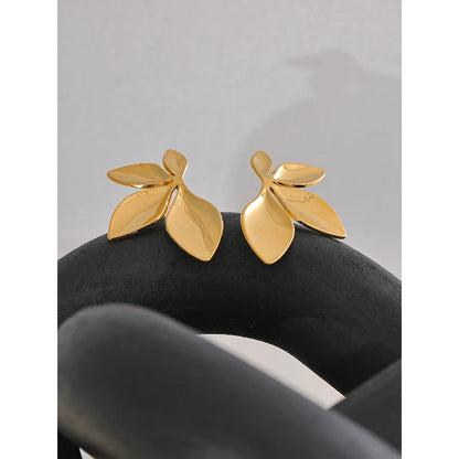 Gold Flower Earrings