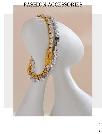 Cubic Zirconia Tennis Bracelet