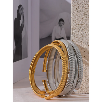 Thick Gold Choker Necklace