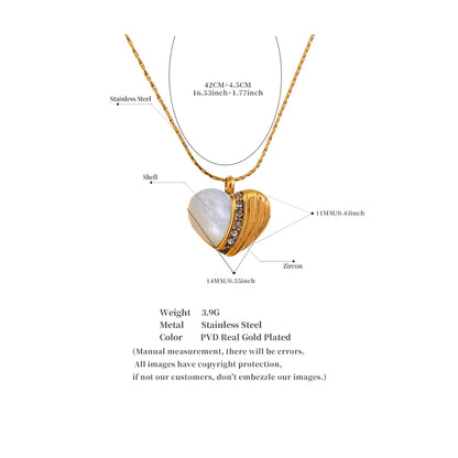 Heart Pearl Necklace