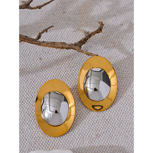 Smooth Temperament Stud Earrings