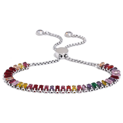 Gold CZ Tennis Bracelet