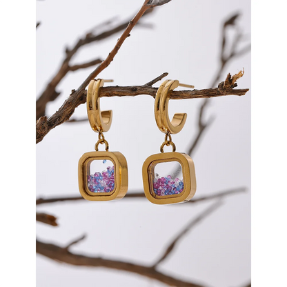 Crystal Drop Dangle Earrings