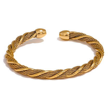 Twisted Round Cuff Bracelet