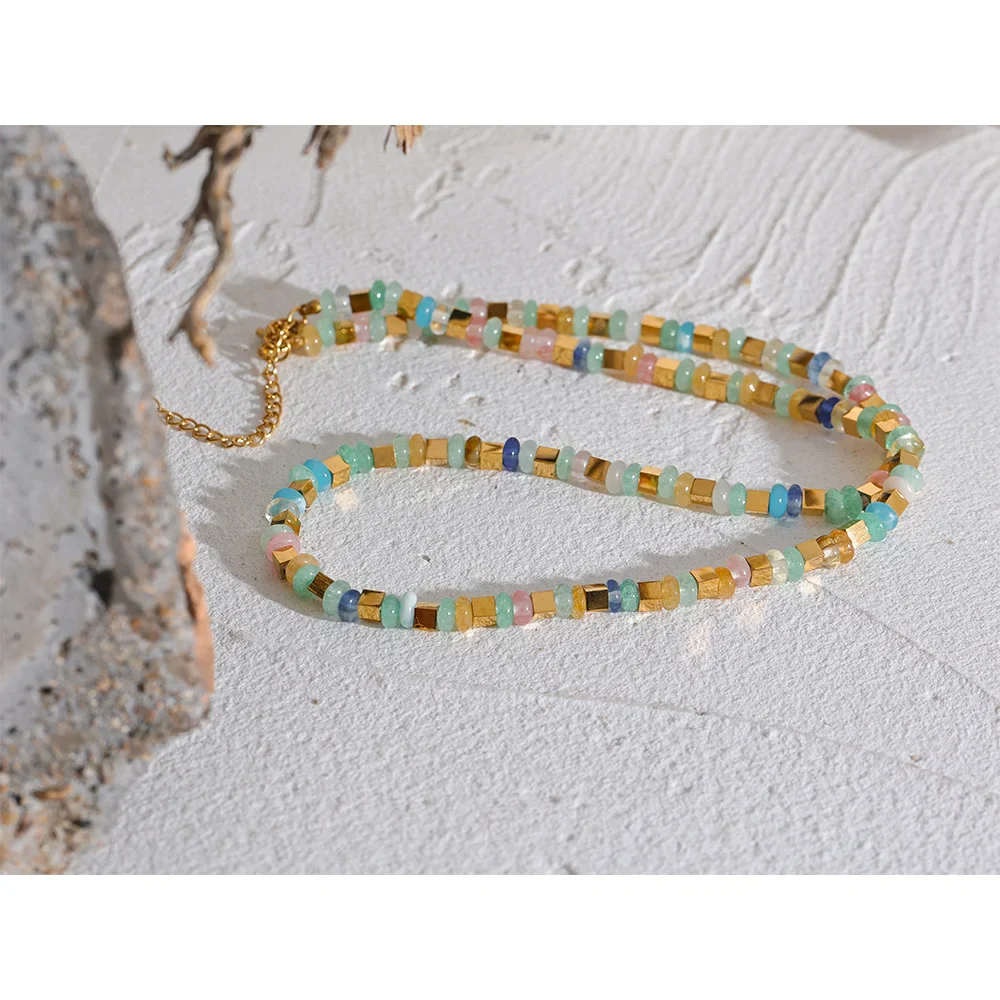 Opal Bead Necklace