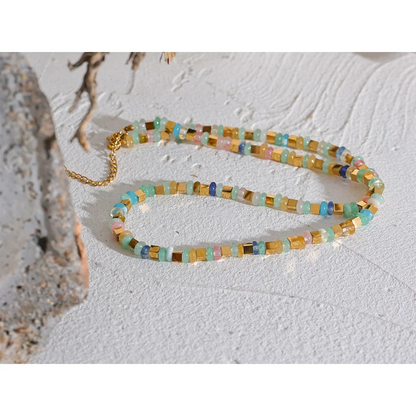 Opal Bead Necklace