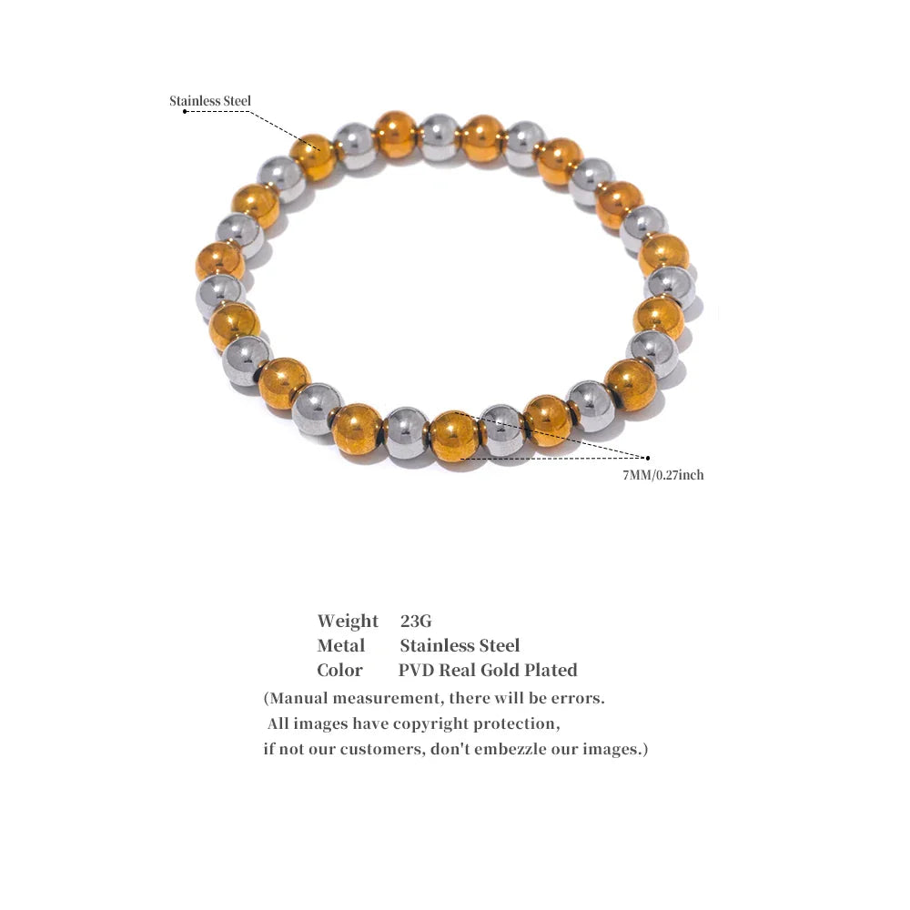 Gold Bead Bracelet