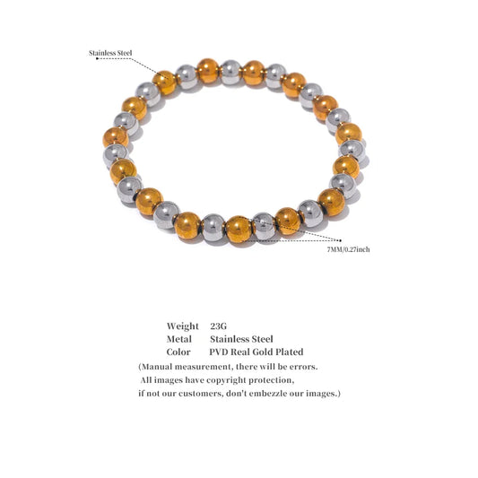 Gold Bead Bracelet