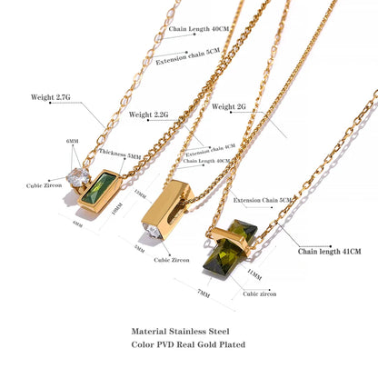 Green and Gold Necklace