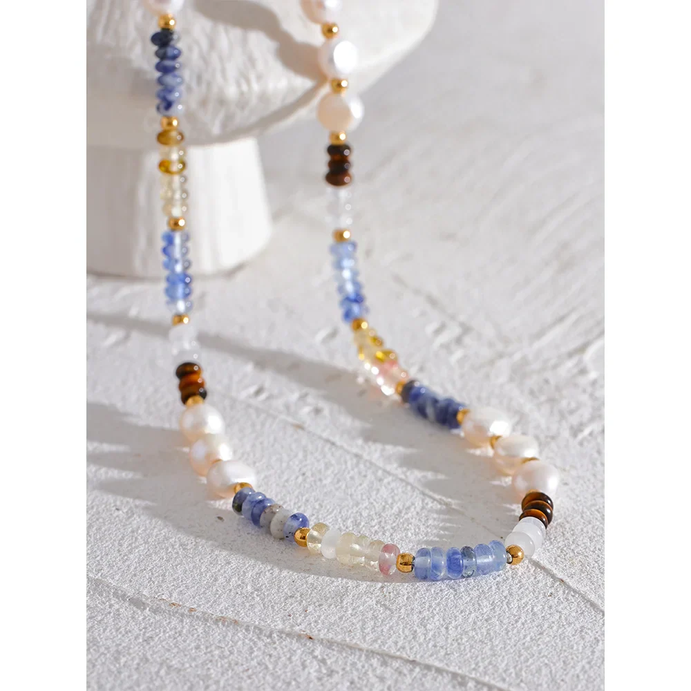 Blue Bead Necklace
