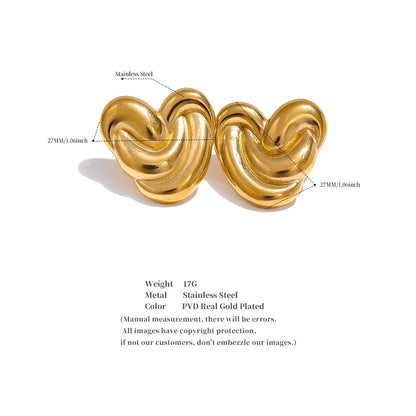Heart studs