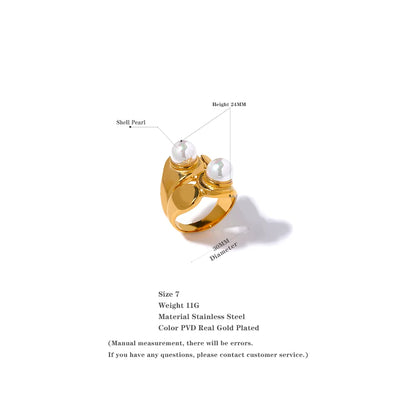 Gold and Pearl Ring