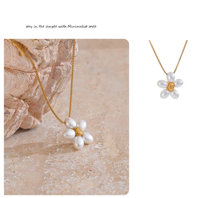 Gold Flower Pendant