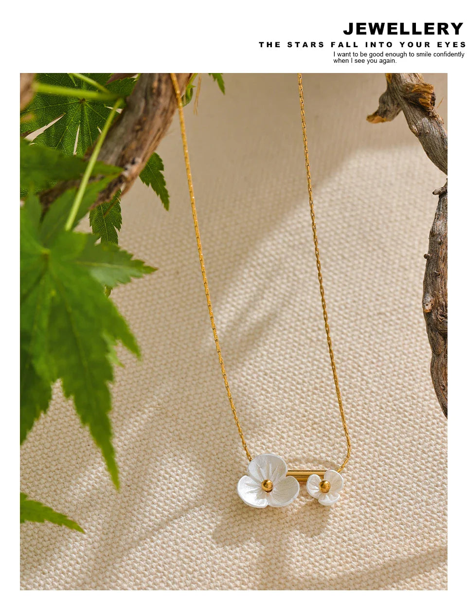 Acrylic Flower Pendant Necklace