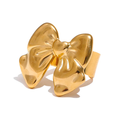 316L Stainless Steel Bow Knot Ring