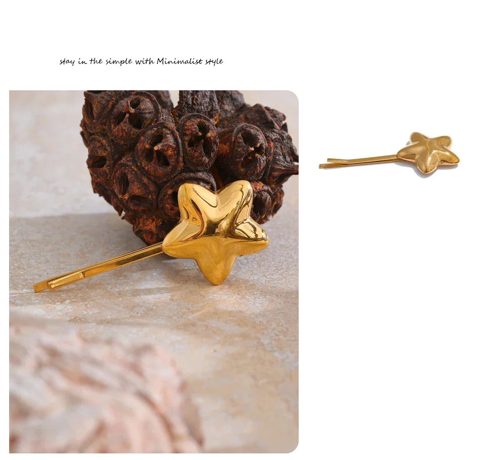 Star Stainless Steel Hair Clip