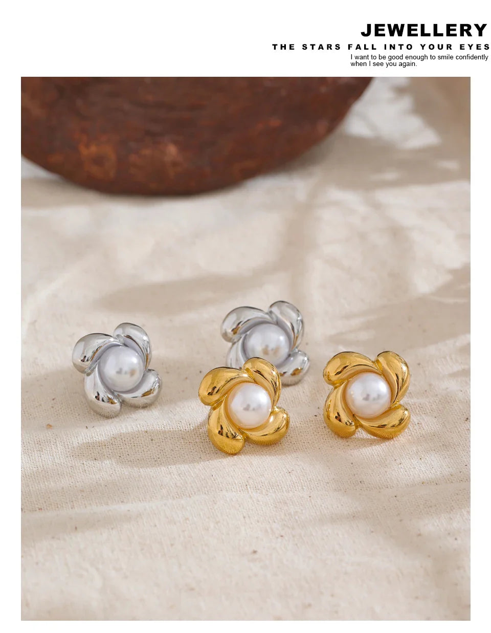 Pearl Flower Earrings