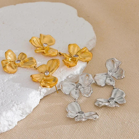 Large Flower Earrings