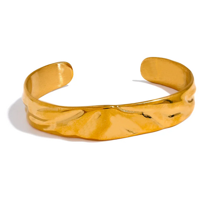 Texture Wide Cuff Bracelet