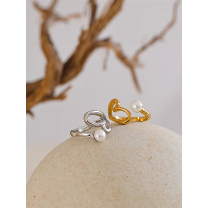 Gold Ring With Pearl