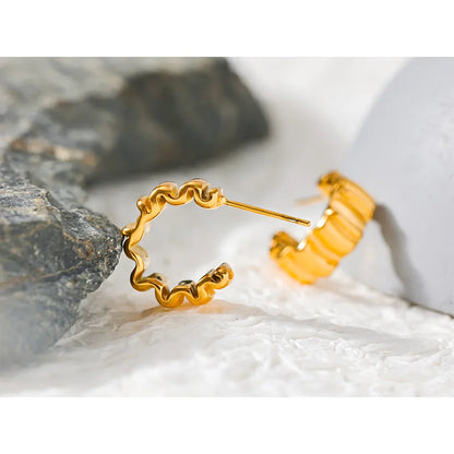 Twisted Hoop Earrings