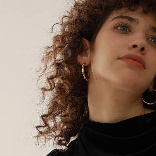 Big round earrings