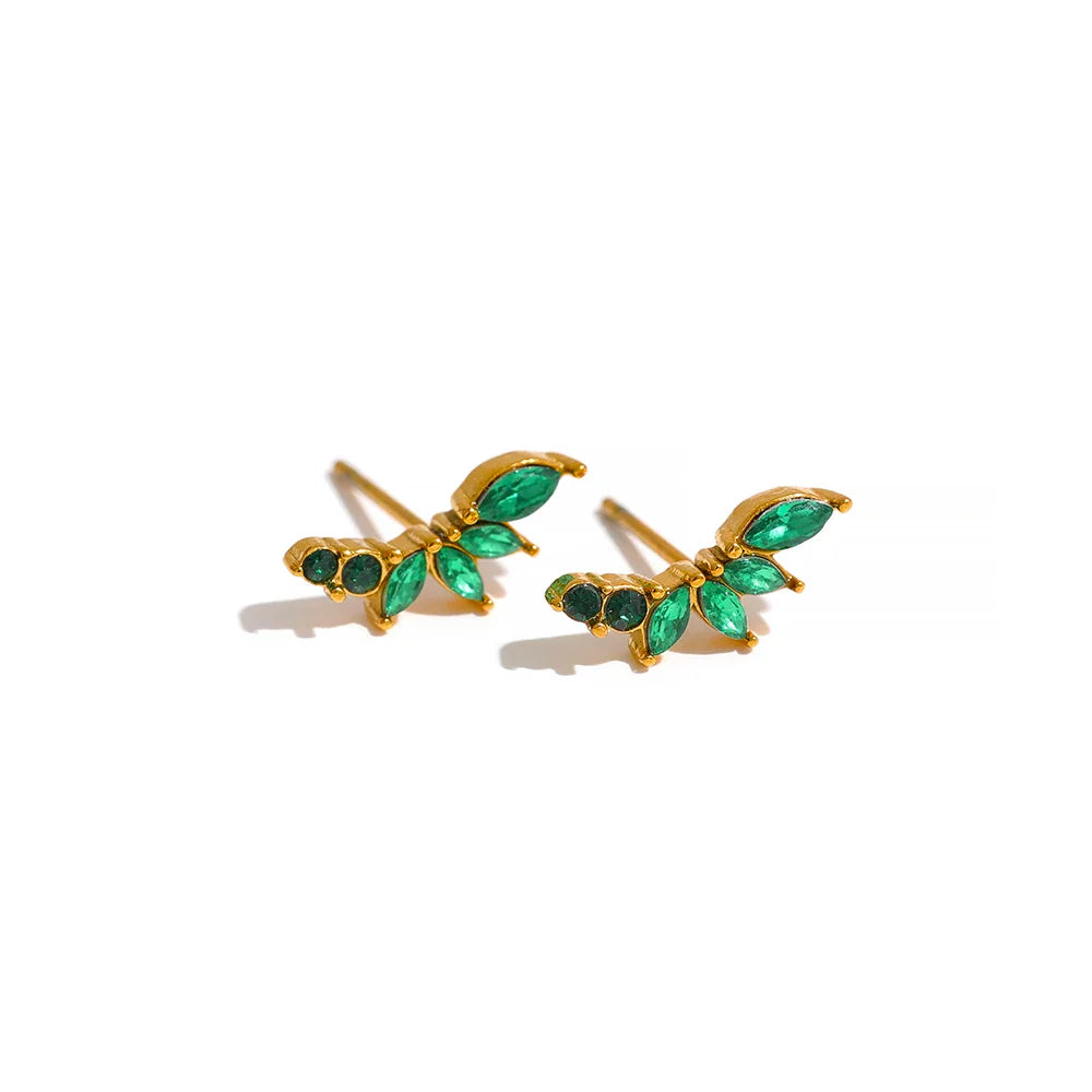 Mini Flower Zirconia Studs