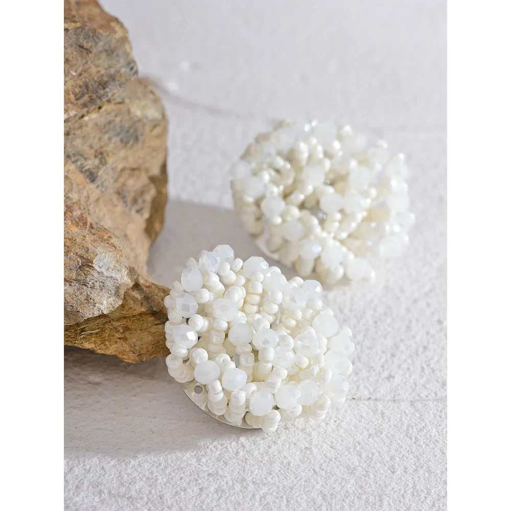 Beaded Flower Earrings