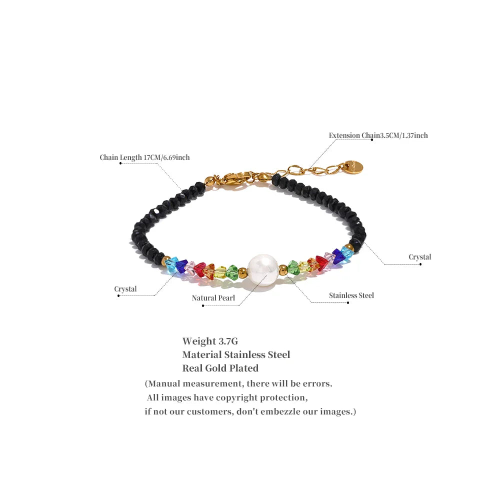 Black Bead Bracelet