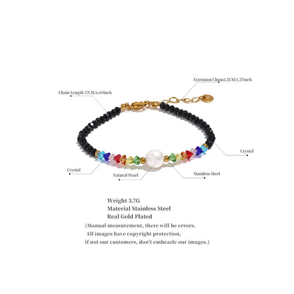 Black Bead Bracelet