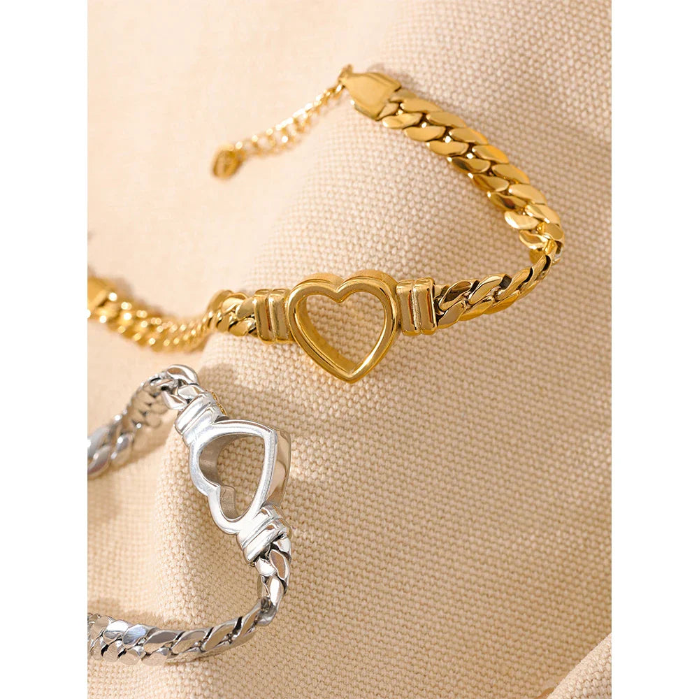 Heart Chain Bracelet