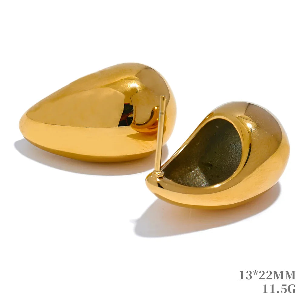 Water Drop Fashion Hollow Stud Earrings