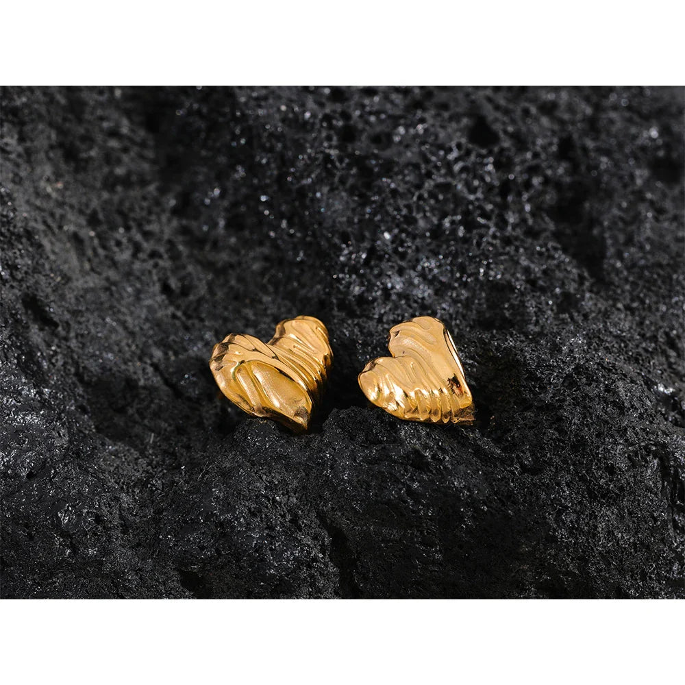 Heart Stud Earrings