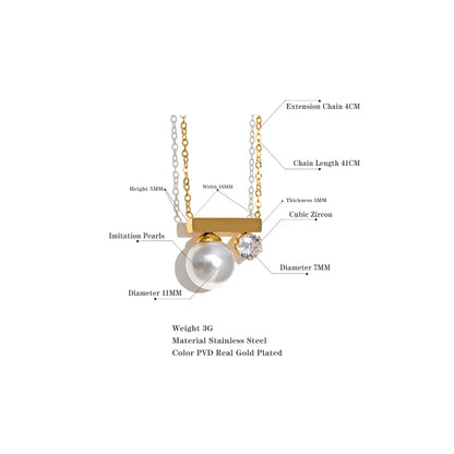 Golden Pearl Necklace